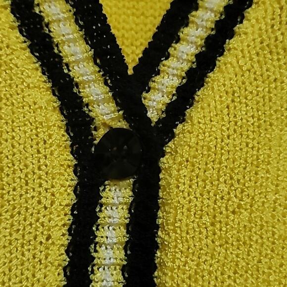 Encore Vintage Women's Yellow Multicolored Sweater Sz Large - Picture 8 of 8